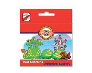 Vaska pasteļkrītiņi 24 krāsas, D-8.5mm, L-85mm, Koh-i-noor